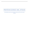 PROTEIN SCIENCE complete lecture summary 