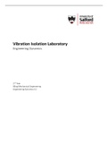 Engineering Dynamics Lab Report: Vibration Isolation Laboratory
