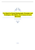 Test Bank for Dental Radiography Principles and Techniques, 5th Edition, Joen Iannucci, Laura Howerton