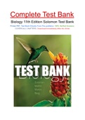 Biology 11th Edition Solomon Test Bank