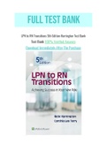LPN to RN Transitions 5th Edition Harrington Test Bank