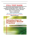 Test Bank for Introduction to Evidence-Based Practice: A Practical Guide for Nursing 1st Edition Leslie and Lisa