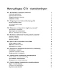 Hoorcolleges 1-8 Introductie Gedragswetenschappen (IGW)