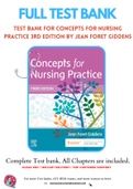 Test bank for Concepts for Nursing Practice 3rd Edition by Jean Foret Giddens 9780323581936 Chapter 1-57 Complete Guide.
