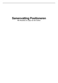 Samenvatting Positioneren, ISBN: 9789024444984  Merkpositionering
