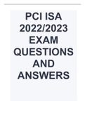 PCI ISA 2022/2023 EXAM QUESTIONS AND ANSWERS