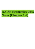 IGCSE Economics 0455 Notes (Chapter 1-2) For 2023