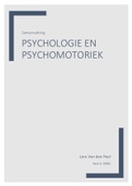Volledige samenvatting Psychologie en Psychomotoriek 2022-2023