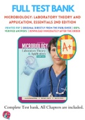 Test Banks For Microbiology: Laboratory Theory and Application, Essentials 2nd Edition by Lourdes Norman-McKay, Michael J Leboffe, Burton E Pierce, 9781640434004, Chapter 1-9 Complete Guide