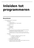 Samenvatting programmeren - C#