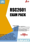 RSC2601 EXAM PACK 2024