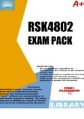 RSK4802 EXAM PACK 2023