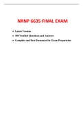 NRNP 6635 Final Exam (Latest-2022/2023, 100 Q & A) / NRNP 6635N Final Exam / NRNP6635 Final Exam / NRNP-6635N Final Exam: Walden University | 100% Verified Q & A |