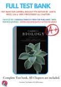 Test Bank For Campbell Biology 9th Edition By  Jane B. Reece, Lisa A. Urry 9780321558237 All Chapters .