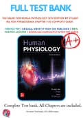 Test Bank For Human Physiology 16th Edition By Stuart Ira Fox 9781260720464 Chapter 1-20 Complete Guide .