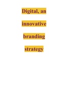 Digital, an innovative branding strategy