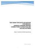 TEST BANK FOR DAVIS ADVANTAGE FOR MEDICAL SURGICAL NURSING MAKING CONNECTIONS TO PRACTICE 2ND EDITION HOFFMAN.pdf