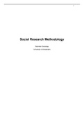 Summary Social Research Methodology (733101040Y) UvA
