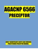 AGACNP 6566 Preceptor
