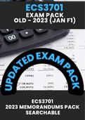 ECS3701 Answers (Updated 2023) Past Exams until January (F1) Exam - Latest Exam Pack 2023