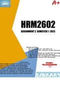 HRM2602 ASSIGNMENT 2 SEMESTER 1 2023 (742977)