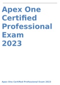Apex One Certified Professional Exam 2023