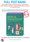 Test Bank For Medical Parasitology 7th Edition By Ruth Leventhal; Russell F. Cheadle 9780803675797 Chapter 1-11 Complete Guide .