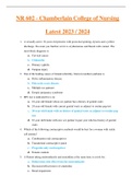 Final Exam - NR 602 (Latest 2023 / 2024) - Chamberlain College of Nursing Verified Answers (Graded A+ )
