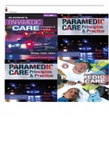 Paramedic Care - Principles & Practice ED.6 Volume 1-5 by Bryan Bledsoe, Robert Porter & Richard Cherry.COMPLETE, Elaborated and Latest Test Bank . ALL Chapters Included - Reviewed/Updated 2023