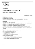 AQA A level ENGLISH LITERATURE A Paper 1 JUNE 2022 QUESTION PAPER>Love through the ages