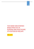 Exam (elaborations) APRN - Advanced Practice Registered Nurse  Evidence-based Practice in Nursing & Healthcare, ISBN: 9781496384539