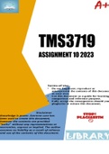 TMS3719 Assignment 10 2023 (795835)
