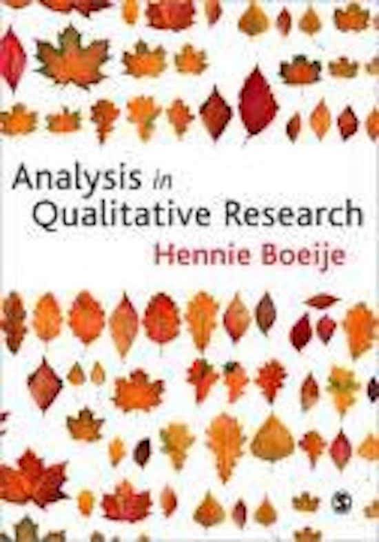 Summary Analysis in Qualitative Research (Hennie Boeije)