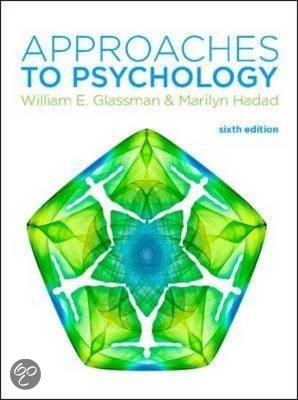 Samenvatting leerdoelen  Approaches To Psychology -  Introductie Gedragswetenschappen (200300480)