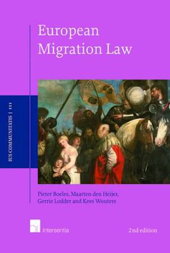 EU Migration Law lecture notes week 1 - 7