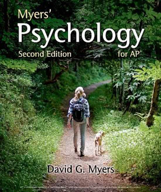 Class notes Psychology  Myers' Psychology for Ap*