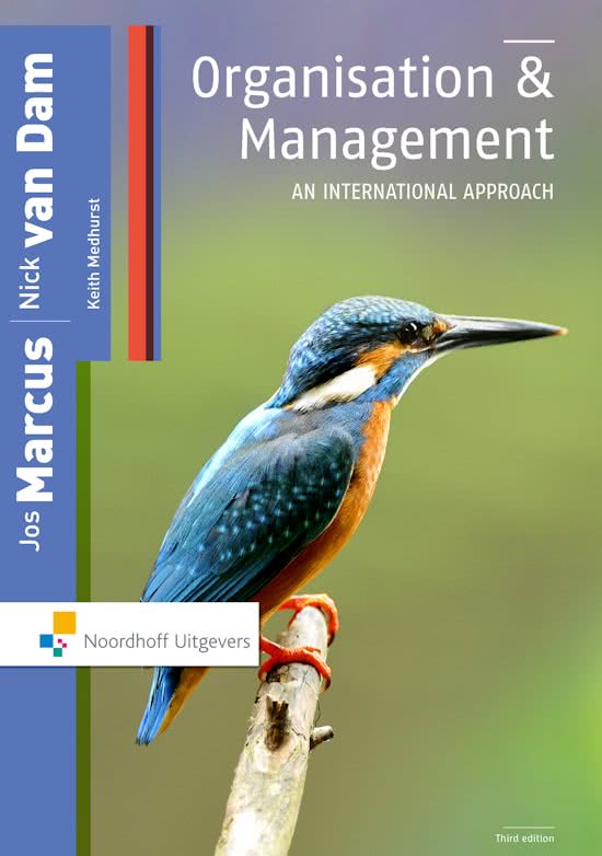Summary Organisation & Management book, ISBN: 9789001850227,  Tourism Business
