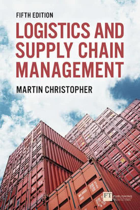 samenvatting supply chain optimization Part 1 tot part 4