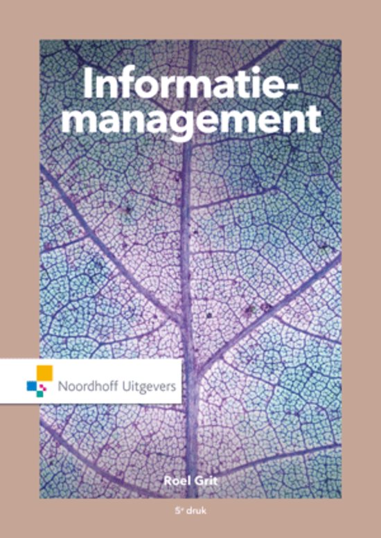 Samenvatting informatie management hoofdstuk 1, 5, 7, 16